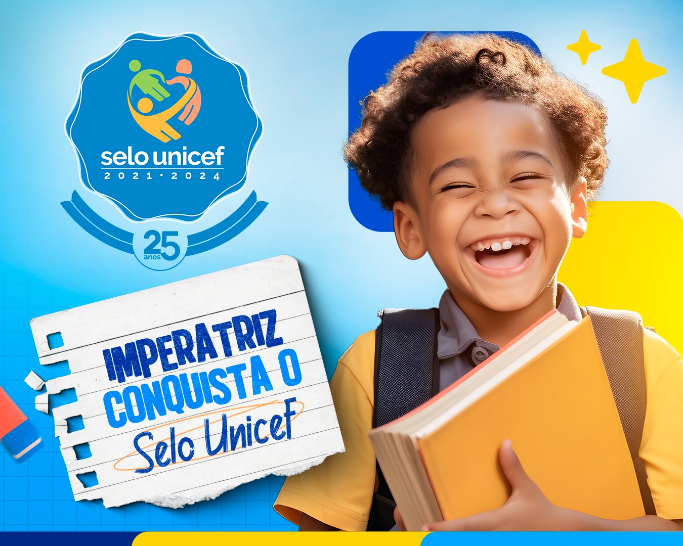 Imperatriz recebe Selo UNICEF pela segunda vez consecutiva